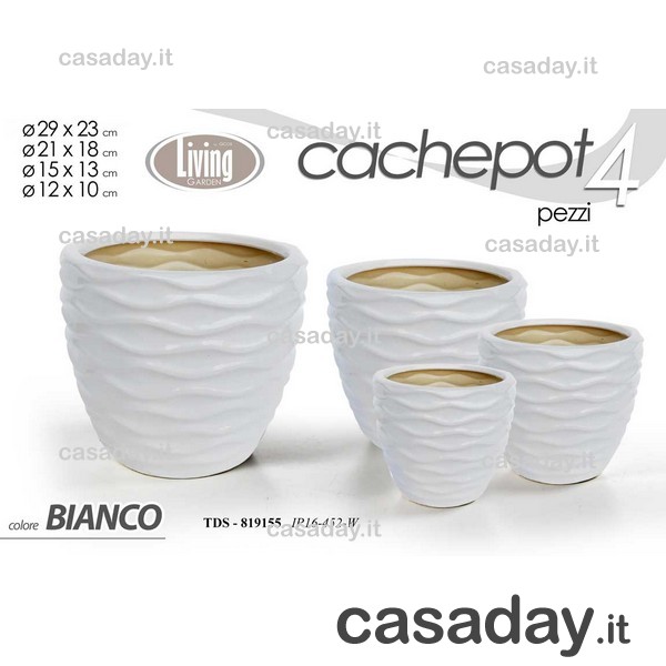 PORTAVASI CERAMICA PZ.3 ASSORTITI 